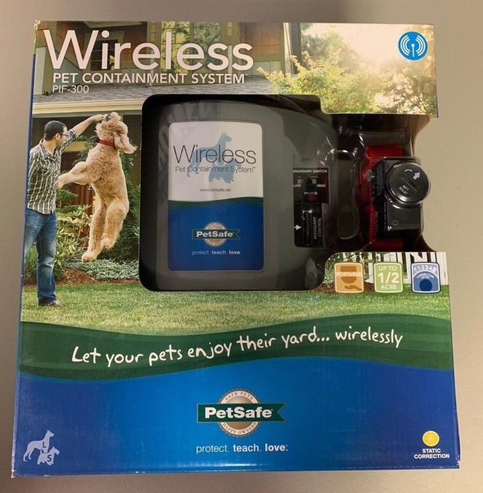 PetSafe Pet Containment System Wireless Dog Fence - PIF-300 - NEW