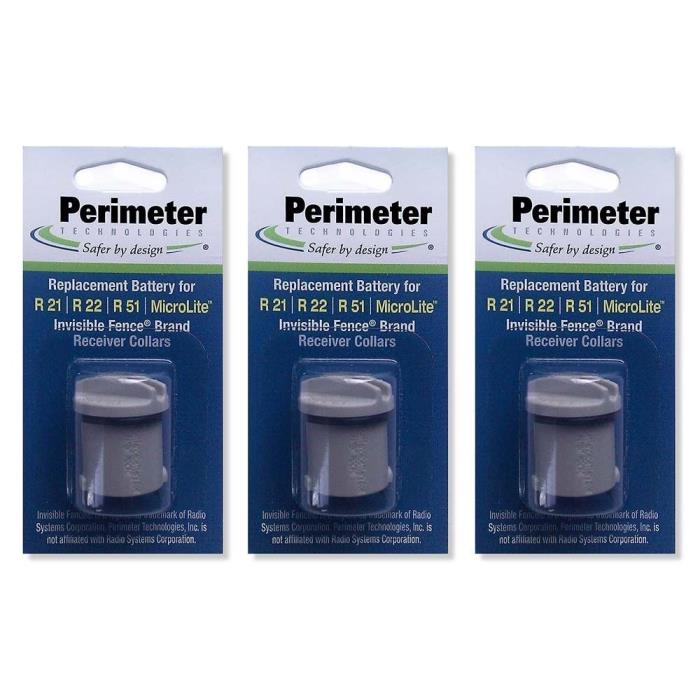 3 Dog Collar Batteries For Invisible Fence R21 & R51