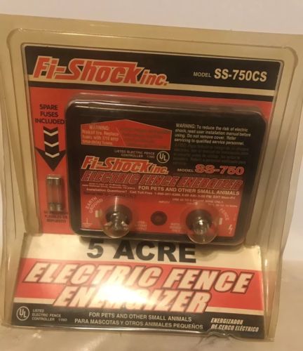 5-Acre ELECTRIC FENCE ENERGIZER for Pets animals Model SS-750CS