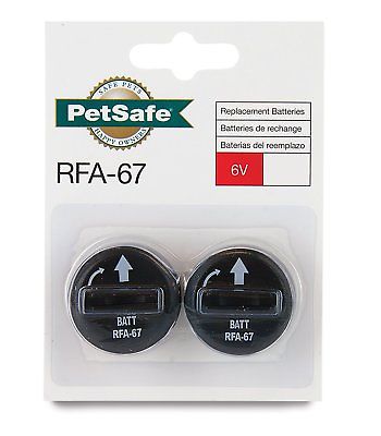 PetSafe Wireless Fence Receiver Collar 6 Volt Battery Replacement 2 Pack