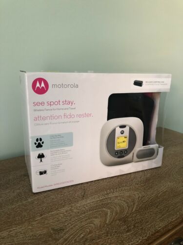 NEW - MOTOROLA see spot stay WIRELESS FENCE TRAVELFENCE50 PET DOG TRAVEL HOME