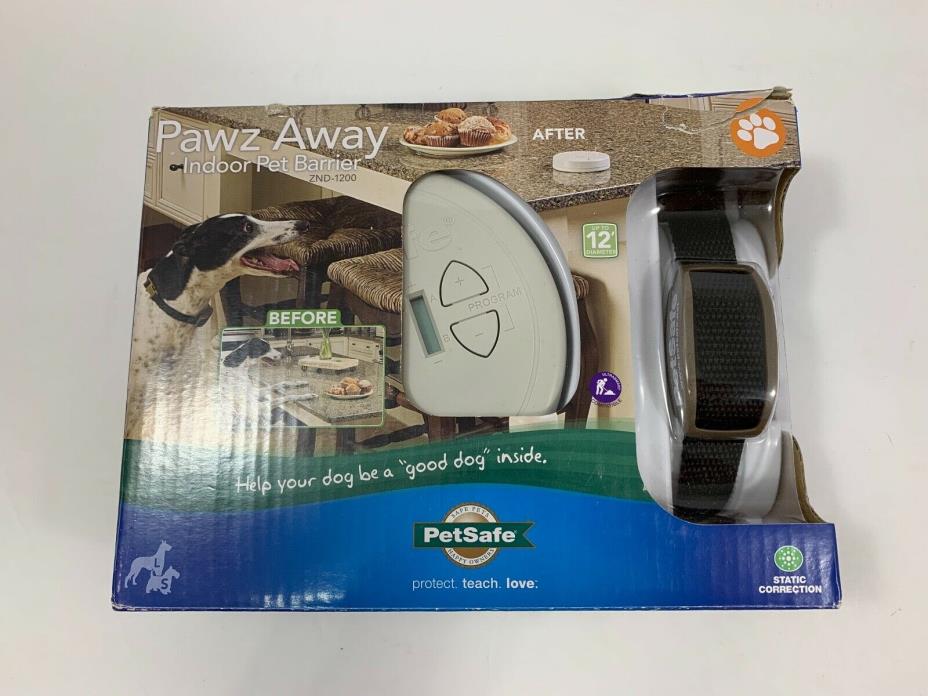 PETSAFE Pawz Away ZND-1200 Indoor Wireless Fence Pet Zone Barrier Collar *READ*
