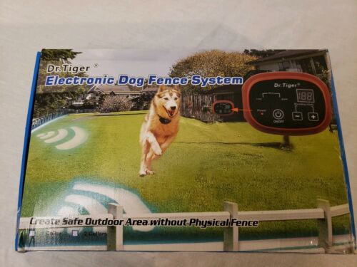 2 Dogs Complete System Dr.Tiger Electric Dog Fence System 2 Collars & Receivers