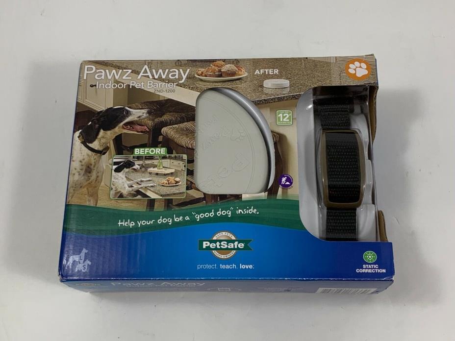PetSafe Pawz Away ZND-1200 Indoor Wireless Fence Pet Zone Barrier Black Collar