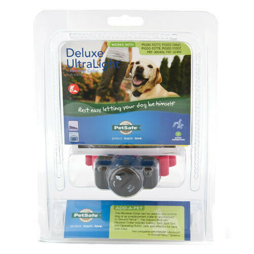 NEW PetSafe PUL-275 In-Ground Deluxe Ultralight Dog Fence Collar Receiver Bundle