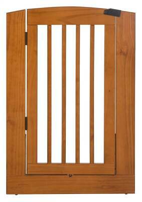 36 in. Large Individual Panel Pet Gate with Door in Chestnut [ID 3458403]