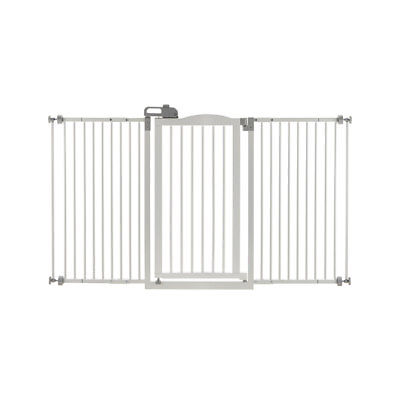 RICHELL 94935 White TALL AND WIDE ONE-TOUCH PRESSURE MOUNTED PET GATE WHITE 3...