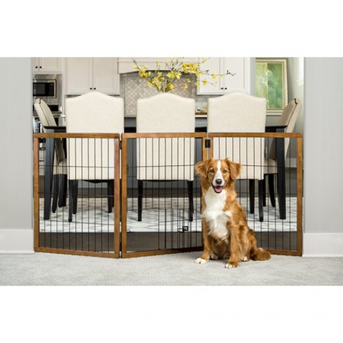 Design Paw Extra Tall 3 Panel Wooden Gate