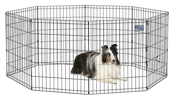 MIDWEST FORDABLE METAL EXERCISE PEN / PET PLAYPEN, 24