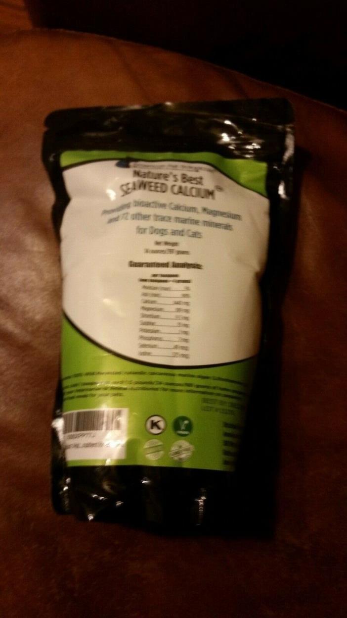 Seaweed Calcium for Pets, Vet Recommended, Tested for Purity, 14 ounces NEW