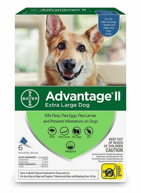 Bayer K9 Advantix II Flea & Tick Spot-On Treatment for Extra Large Dogs - 6-Pack
