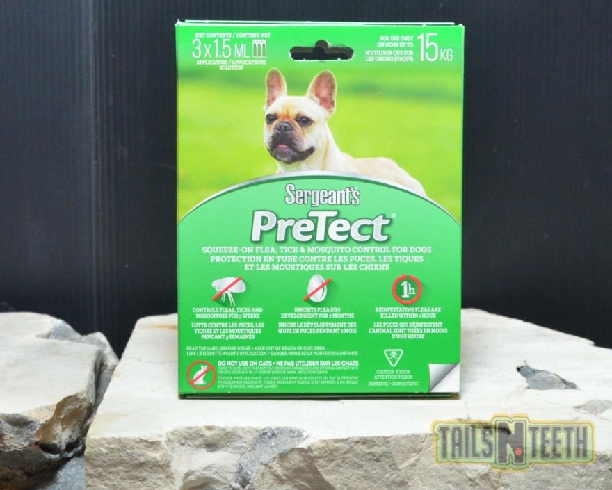 Sergeant's PreTect - Squeeze-on Flea, Tick Control - For Dogs Up To 15kg 3x1.5ml