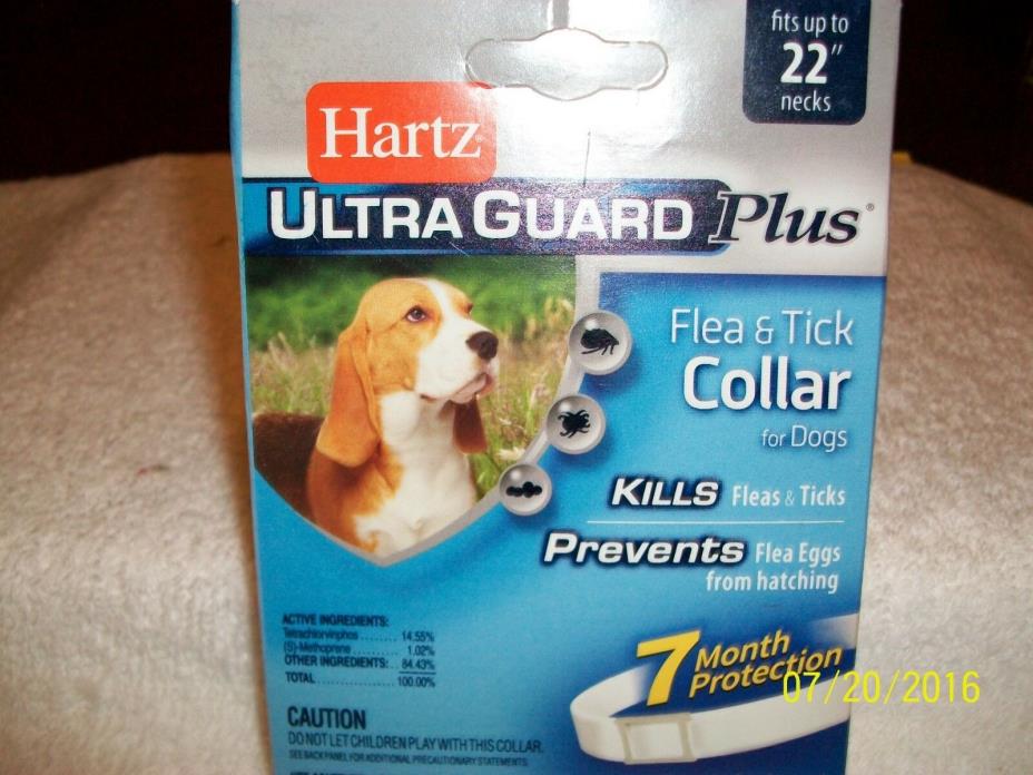 HARTZ ULTRA GUARD PLUS  FLEA & TICK WHITE  COLLAR FOR DOGS