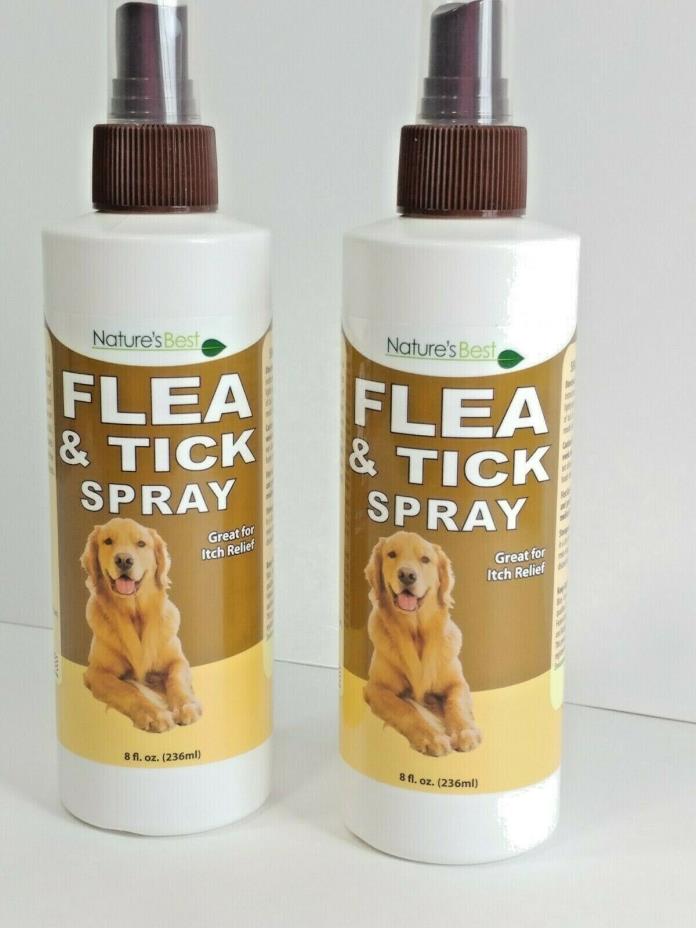 Natures Best Flea And Tick Spray Dog Clove Oil Cedarwood Oil Cinnamon Oil 8OZ