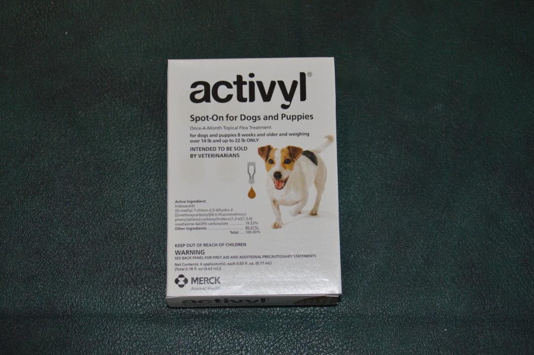 ACTIVYL FLEA CONTROL SPOT-ON FOR DOGS 14-22 LBS, 6 DOSES