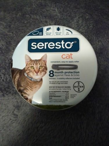 Bayer Seresto Flea and Tick Collar for Cat, 8 Month Protection MADE IN USA