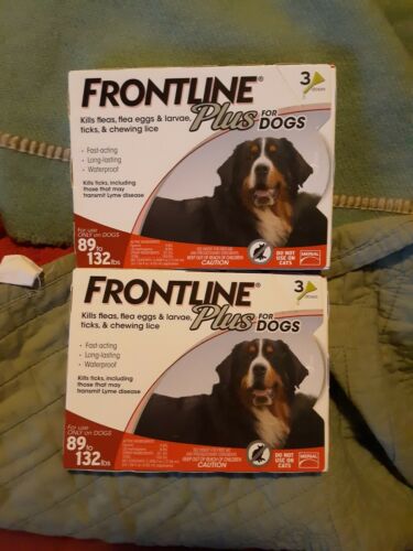 Frontline Plus Flea & Tick Treatment for Extra Large Dogs 89-132 pounds 6 doses!