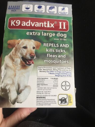 K9 ADVANTIX II for Extra Large Dogs over 55 lbs (6 PACK)  USA EPA APPROVED !!!
