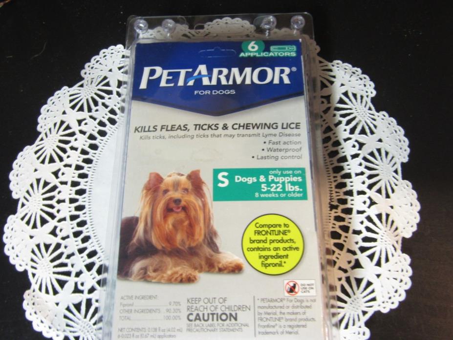 Pet Armor Pro Advanced SMALL 5-22 LBS- 6 Applications