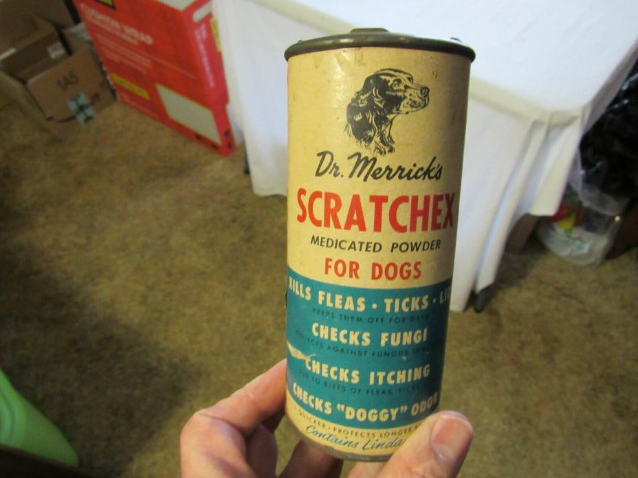 Dr. Merrick's SCRATCHEX For Dogs - Old Cardboard & Metal Container