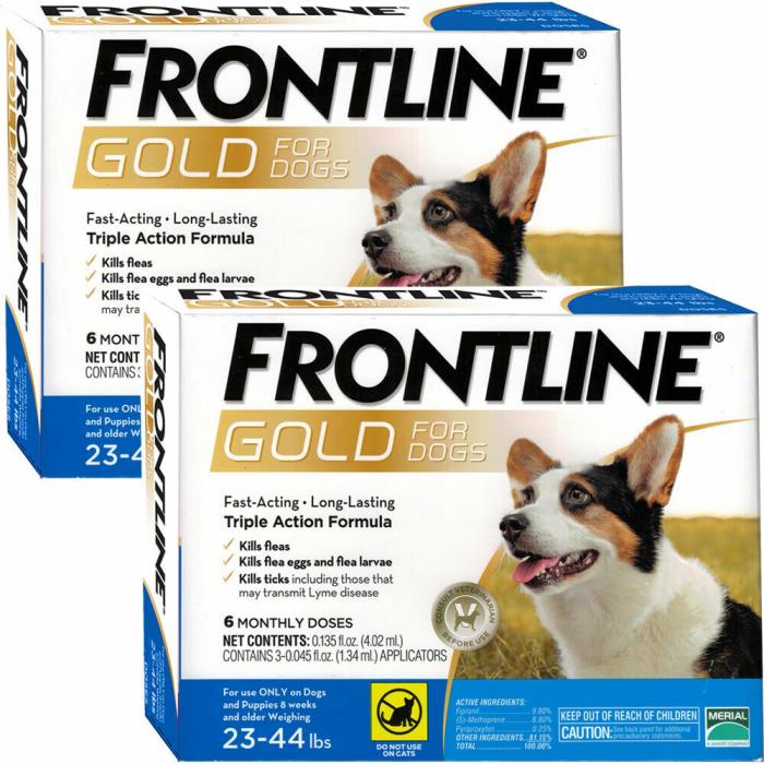 Frontline Gold 23-44 lbs - BLUE (12 Months)  Free Priority Mail Shipping!