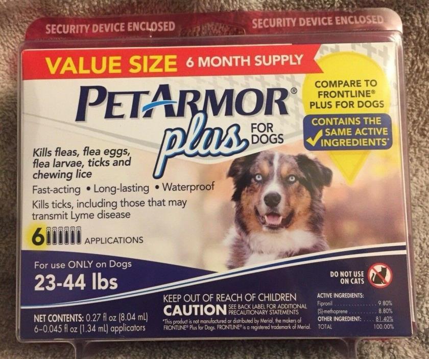 Pet Armor Plus for Dogs 23-44 6 month supply