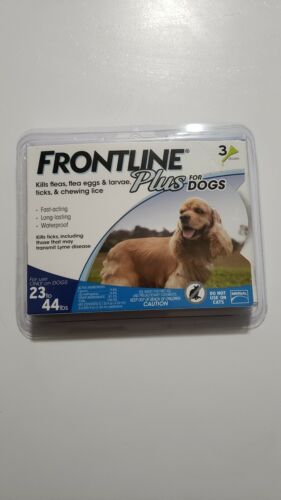 FRONTLINE PLUS Medium Dog 23-44 lbs Flea Tick Treatment 3 Doses 