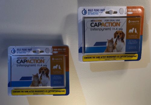 PetAction CapAction for Dogs/Cats 2-25lbs Flea Treat 2 Pkg Of 6 Or 12 Tablets
