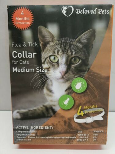 Beloved Pets Flea & Tick Collar For Cats Medium Size 4 Months D1