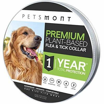 Petsmont Flea Collar For Dogs, Unique Plant Based Formula, Small To Extra Large,