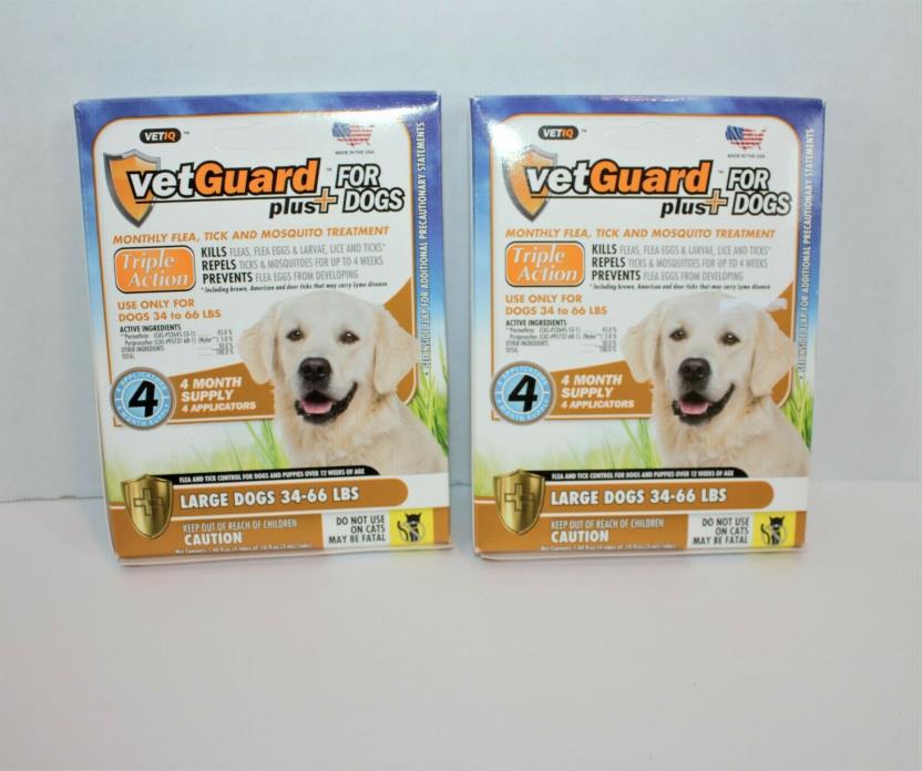 VetGuard Plus for Large Dogs - 4 Month Supply (34-66 lbs) - 2 pack
