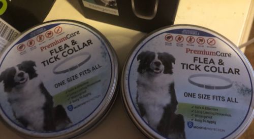Lot Of 2 Premium Care Flea And Tick Collar 8 Months One Size Fits All