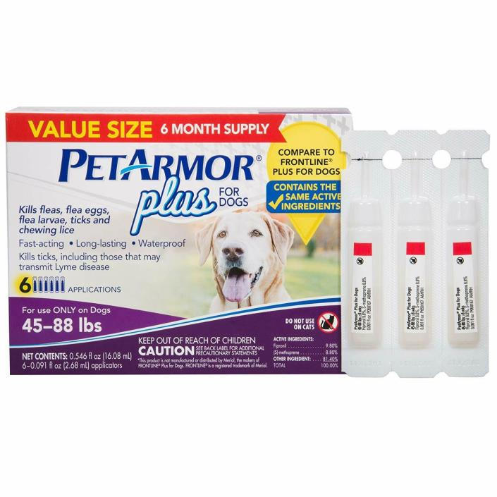 PetArmor 5312 Plus Flea & Tick Prevention for Large Dogs