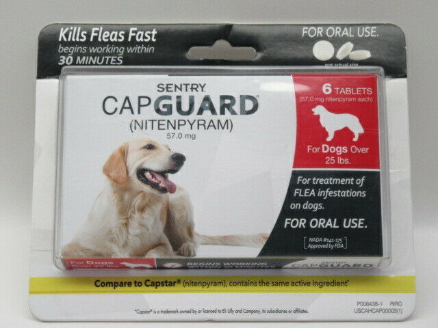 Sentry Capguard Flea Treatment 6 Months for Dogs Over 25lbs
