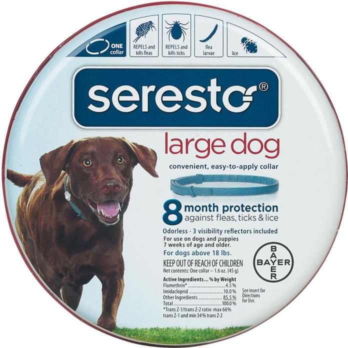 Bayer Animal Health Seresto Flea and Tick Collar for Dogs