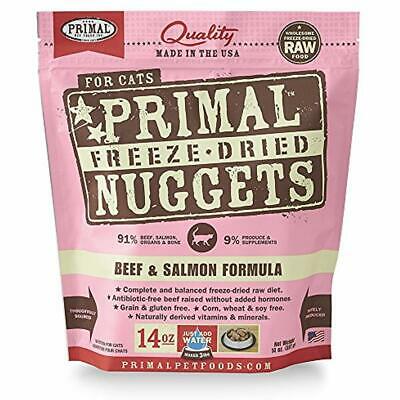 Primal Pet Foods Freeze-Dried Feline Beef And Salmon Formula 14Oz Supplies