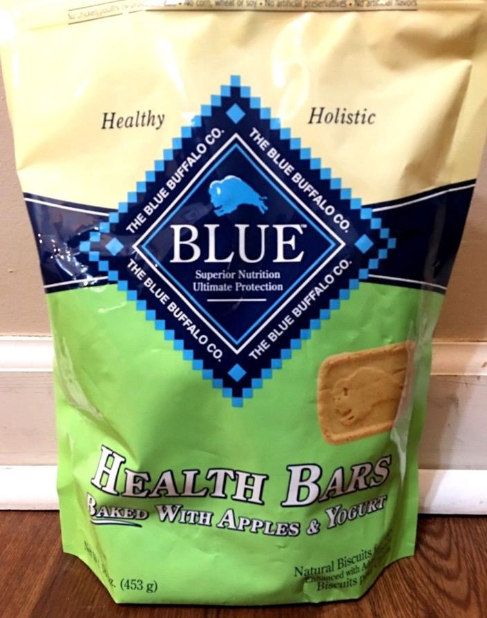 Blue Buffalo Health Bars Dog Biscuits With Apples And Yogurt 16 Oz.