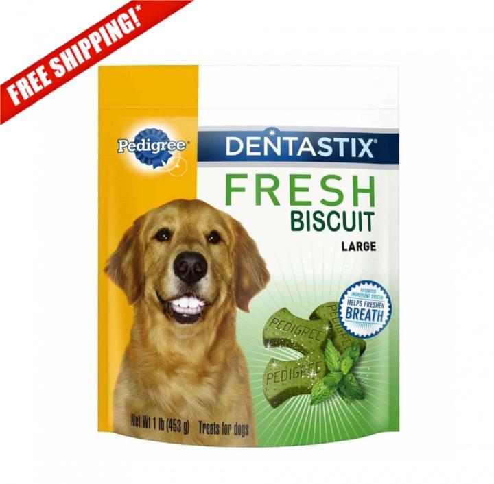 Pedigree Dentastix Fresh Dental Dog Treats Dental Care Routine Large,1Lb,4 Pack