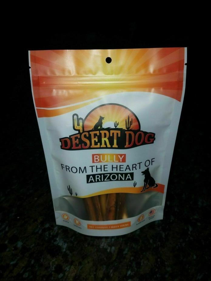 Desert Dog Products Bully Sticks (5 pack - 6 inch Extra Large XL min 40 grams)