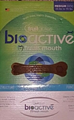 Fruitables Bioactive Fresh Mouth Dental Chews Dispenser Box w/36 chews 25-70lb