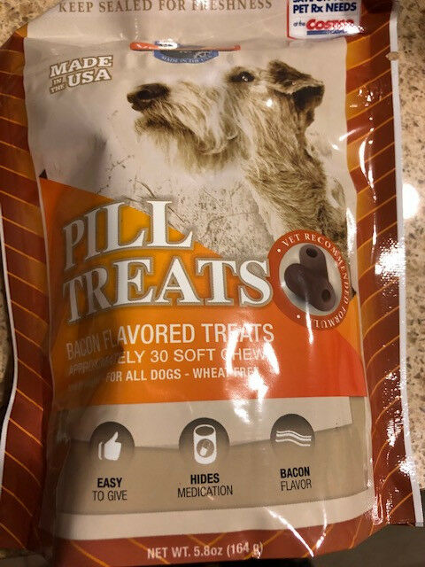 Vet Works 2 bagsX30=60 Pill Treats Bacon Flavored Pill For All Dogs Soft Chews