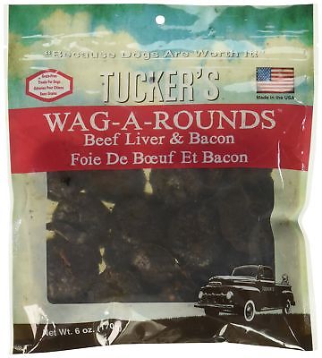 Tucker's Handmade Grain Free Wag-A-Rounds Dog Treats Liver and Bacon 6 Oz
