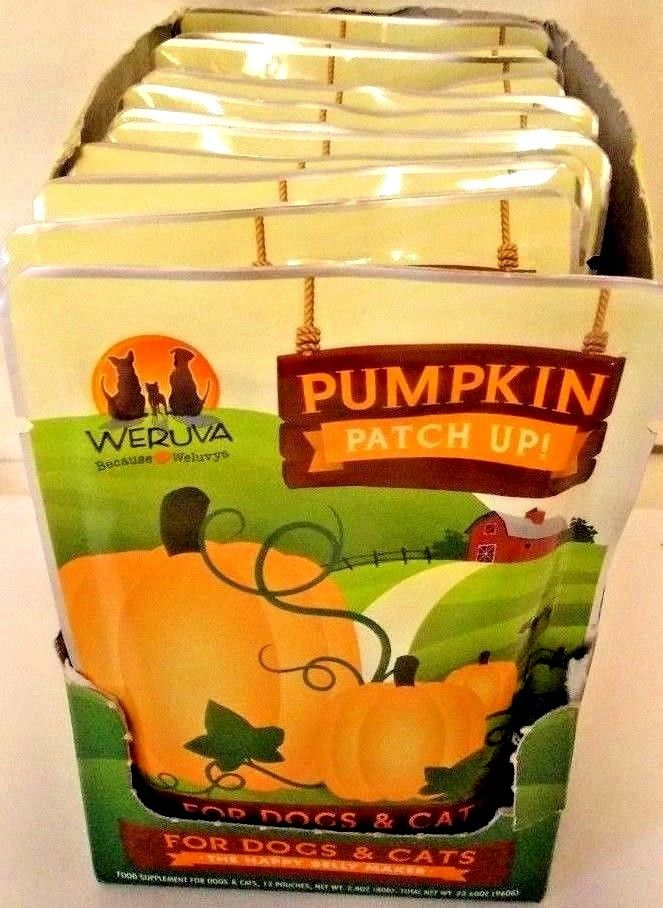 Weruva Pumpkin Patch Up! Pumpkin Puree Digestive Supplement Pouch for Dogs,Cats