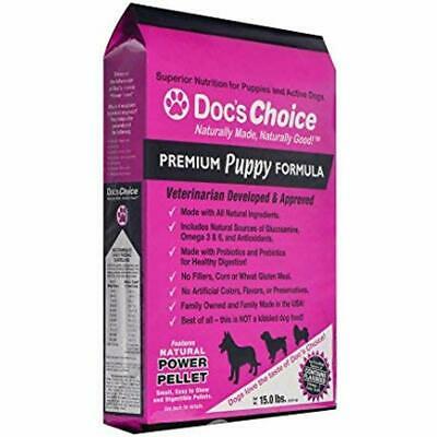 Doc&39s Choice Premium Chicken Puppy Food 15 LB Bag Pet Supplies