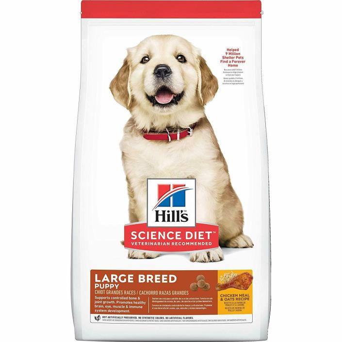 Hill's Science Diet Large Breed Dry Dog Food 30 Lb -15.5 lb