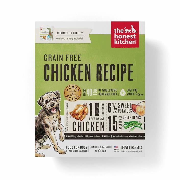 The Honest Kitchen Grain-Free Chicken Recipe Dehydrated Dog Food 10-lb box