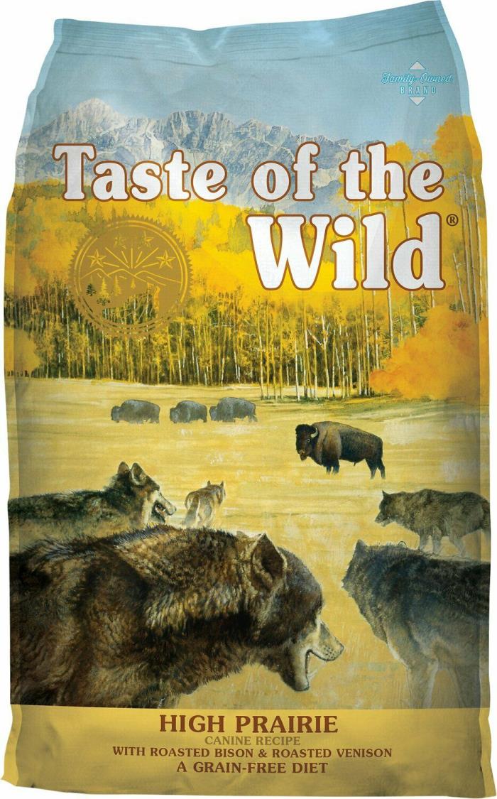||02 PACKS|| Taste of the Wild High Prairie Grain-Free Dry Dog Food 28lb Bag~NEW