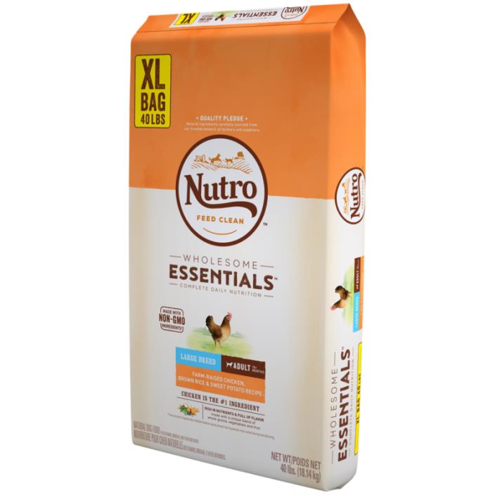 Nutro Wholesome Essentials Large Breed Adult Dry Dog Food, Farm-Raised Chicken,