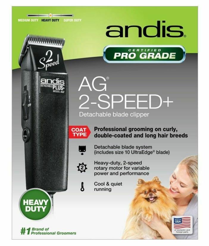 Andis AG 2-Speed+ Animal Clipper w/Detachable Blade - 12485