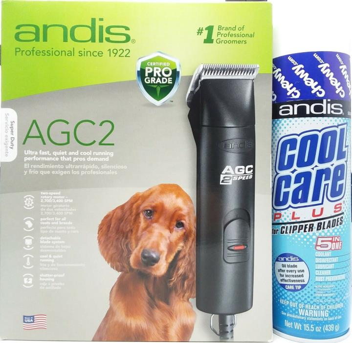 ANDIS AGC 2-SPEED 22340 PRO GRADE SuperDuty PET FUR CLIPPER Detachable Blade NEW